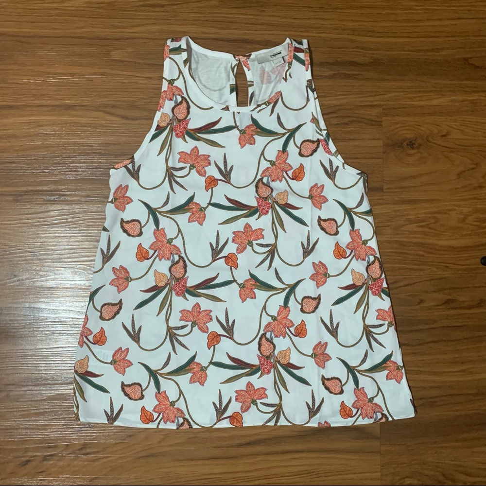 *NWOT* Loft Women's Floral Sleeveless Blouse Size XXS